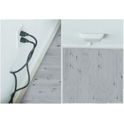 Sleek Socket Wall Outlet Concealer with 3 ft Extension Cord with Multiple Outlets