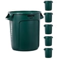 thumbnail image 1 of Bote de basura Rubbermaid Commercial Products BRUTE, 10 L, verde, 6 unidades, 1 of 1