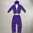 thumbnail image 6 of UDAUDU Zip Up Hoodie Tracksuit for Men 2‑Piece Set, Loose Fit Oversized Full‑Zip Hooded Jacket with Wide‑Leg Sweat Pants, Soft Fleece Casual Street Outfit 2XL, 6 of 6