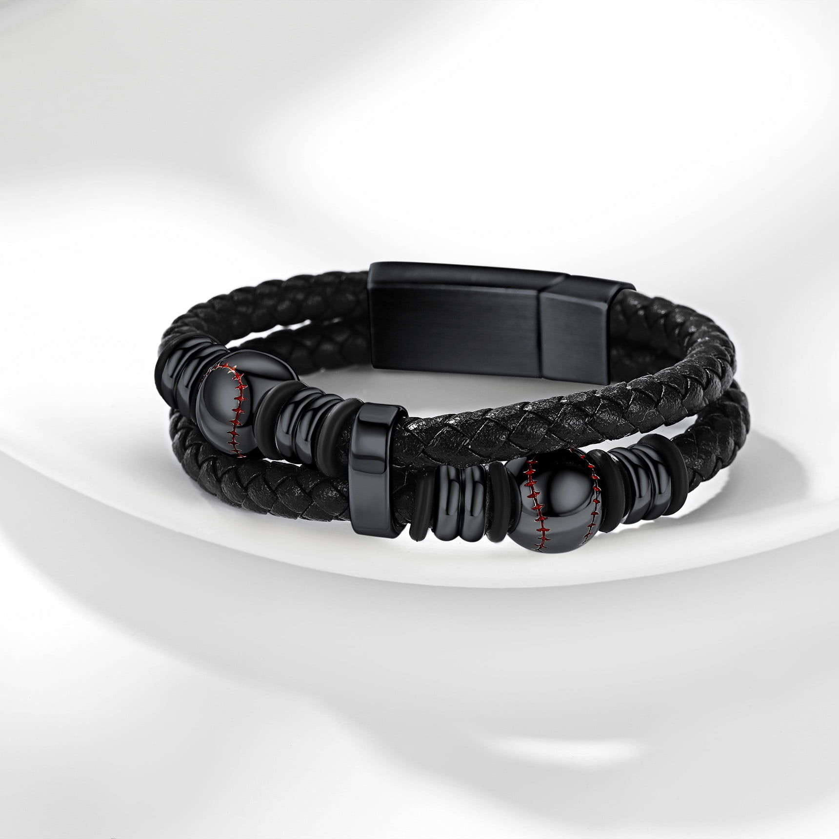 Buy Okos Men's Fashion Jewellery Combo Pack of 2 Trendy Stainless Steel  Black Finish Kada Style Adjustable Bracelets For Boys and Men CO1000441BLK  Online at Best Prices in India - JioMart.
