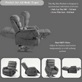 thumbnail image 4 of JUUXO Lay Flat Recliner with Tabletop - Wireless Phone Charger, Cup Holder & Lumbar Pillow - Dual Motor Lift Chair Fully Recline Length 74.8 inches - Perfect for Big & Tall - 400 lbs Capacity, 4 of 7