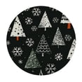 thumbnail image 4 of BANET White Christmas Trees Round Table Cloth Snow Polyester Tablecloth  Waterproof Tablecloth Dinning Table Cover for Indoor Outdoor Party Picnic 38"-42, 4 of 8