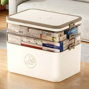3-Tier Storage Box Empty Family Emergencies First Aid Kit Container Portable Plastic Storage Organizer Multipurpose Box With Hforle for Home Travel