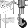 thumbnail image 4 of Legooin 5-Tier Heavy Duty Storage Rack Height Adjustable Wire Shelving Unit Metal Stand for Garage Kitchen 30"W x 14"D x 62"H, Silver, 4 of 6