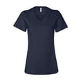 thumbnail image 2 of Ladies' Relaxed Jersey V-Neck T-Shirt - NAVY - M, 2 of 3