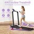 thumbnail image 3 of SONITU 3-in-1 Folding Walking Pad Treadmill for Home & Office,2.5HP Under Desk Treadmill,300 lbs Capacity with LED Display & Remote Control, 3 of 10