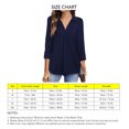 thumbnail image 2 of Blusa plisada, dobladillo curvo, color puro para el trabajo de la vida diaria para mujeres ANGGREK GD1711, 2 of 6