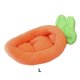 thumbnail image 5 of Billuyoard Cama para mascotas de terciopelo cristalino con forma de zanahoria para un sueño confortable. Suministros para mascotas: cama para Perchas para gatos Naranja l, 5 of 6