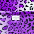 thumbnail image 5 of Purple White Leopard Animal Print Super Soft Warm Cozy Flannel Fleece Micro Plush Microfiber Bed Throw Blanket, 5 of 7