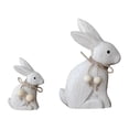 thumbnail image 3 of Estatuas, adornos, decoración de escritorio, regalo rústico, centros de mesa, figuras de conejo para repisas de sala de estar y dormitorio., 3 of 9
