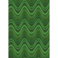 thumbnail image 1 of Ahgly Company Machine Washable Indoor Rectangle Transitional Dark Forest Green Area Rugs, 2' x 3', 1 of 7