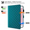thumbnail image 2 of Allytechgroup for iPad 9.7" 6th/5th 2018/2017 Case with Pencil Holder, Multi-Angle Viewing Stand, Elegant PU Leather Card Pockets Kickstand Cover, Auto Sleep/Wake Case, Also Fit Air 2/1, Darkgreen, 2 of 8