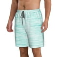 thumbnail image 2 of Kll Blue Bright Men'S Casual Summer Beach Shorts Hawaiian Shorts With Pockets-X-Large, 2 of 9