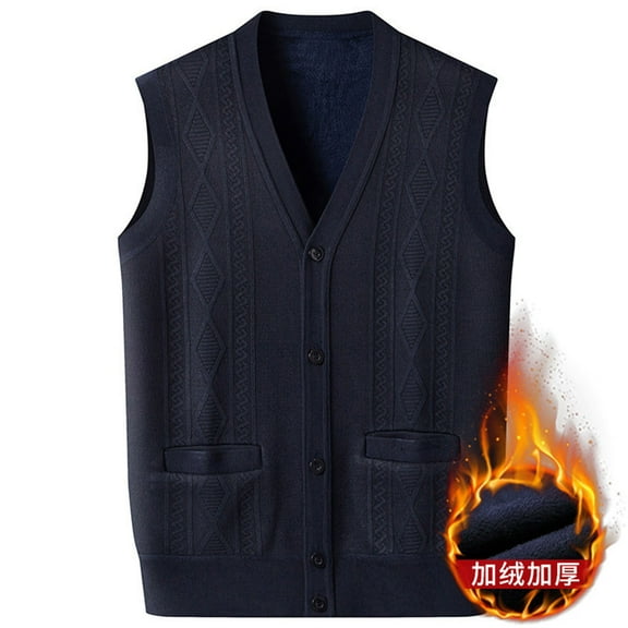 Leesechin Men Women Knitted Cotton V-Neck Vest JK Uniform Pullover Sleeveless Sweater School Cardigan