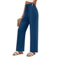 thumbnail image 2 of Fantaslook Womens Pants Casual Boho Palazzo Pants Wide Leg Lounge Pants Trousers with Pocket, 2 of 8
