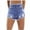 Light Blue, variant on Binmer Women Shorts Casual Summer Jeans Shorts With Holes In Tassels And Solid Stretch Jeans Shorts Denim Pants Blue Denim Trousers Denim
