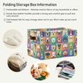 thumbnail image 6 of SKYSONIC Dog Plaid Laundry Basket Collapsible Laundry Hamper Clothes Toys Storage Bin with Handles, 1PC, 6 of 7