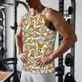 thumbnail image 5 of Hirioo Giraffes Head for Men's Workout Tank Top Sleeveless Shirts Quick Dry for Men-3X-Large, 5 of 7