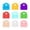 9 Pack, variant on 9 Pack Silicone Key Covers,Color Coded Key Caps Key Identifiers House Key Covers Caps for Standard Flat Office Keys,Anti Scratch Protective with Label Slots