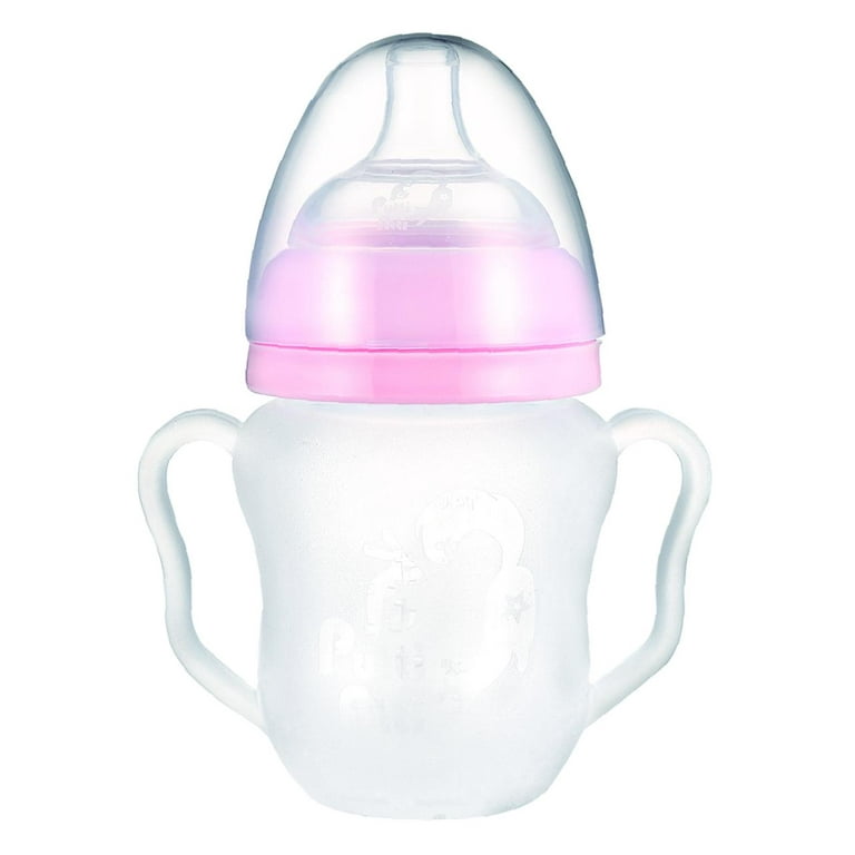 150ml Bunny Pink stainless steel baby to toddler adaptive bottle