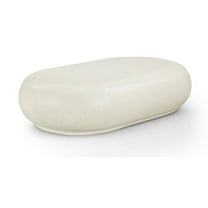 Meridian Furniture Pebble Cream Concrete Indoor / Outdoor Coffee Table