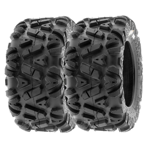 SunF ATV/UTV All Terrain Quad Tire 22x10-12 22x10x12 6 PR Tubeless A033 (Set of 2)