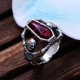thumbnail image 3 of 9 Anillos de calavera Material de aleación Anillos con forma de calavera punk vintage Joyería Anillos góticos, 3 of 5