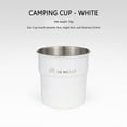 thumbnail image 2 of Copa De Camping Al Aire Libre Copas de vino de cerveza de 300 ml Copa de viaje ligera para senderismo Picnic BBQ (Blanco) Ndcxsfigh Para Estrenar, 2 of 5