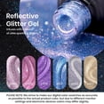 thumbnail image 2 of Kit de esmaltes de uñas Beetles Reflective Glitter, 6 colores, 7,5 ml, 2 of 9