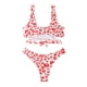 thumbnail image 4 of Traje de baño de pecho cruzado dividido para mujer a la moda Bikini Sexy con estampado de cintura Fridja  nalpqowj23560, 4 of 4