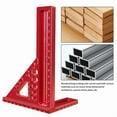 thumbnail image 4 of Extended 3D Multi-Angle Measuring Ruler Woodworking Square Protractor W/Dowel Pin,Miter Triangler Layout Measuring Tool,1 * triangle ruler,Red, 4 of 7