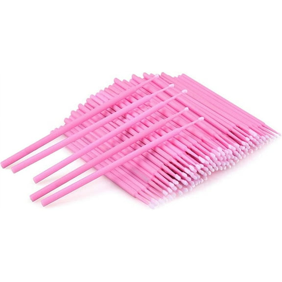 100Pcs Micro Applicators Brushes, Disposable Eyelash Extensions Mascara Wands Brush Micro Brushes