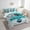 Grey Teal, variant on Erosebridal Sports Theme Bedding Sets Twin Size 7-Piece, Bedroom Decor, Navy Blue, Chicago