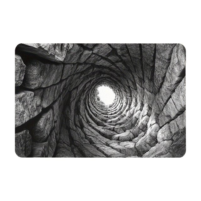 TIELUTT Front Door Mat Indoor and Outdoor Entrance Optical All Weather Door Mat Optical Carpet Floor 4x8 Rug Fall Color Throw Blankets Dark Rugs for Living Room Soft Area Rug 6x9 Microfiber Throw Bla
