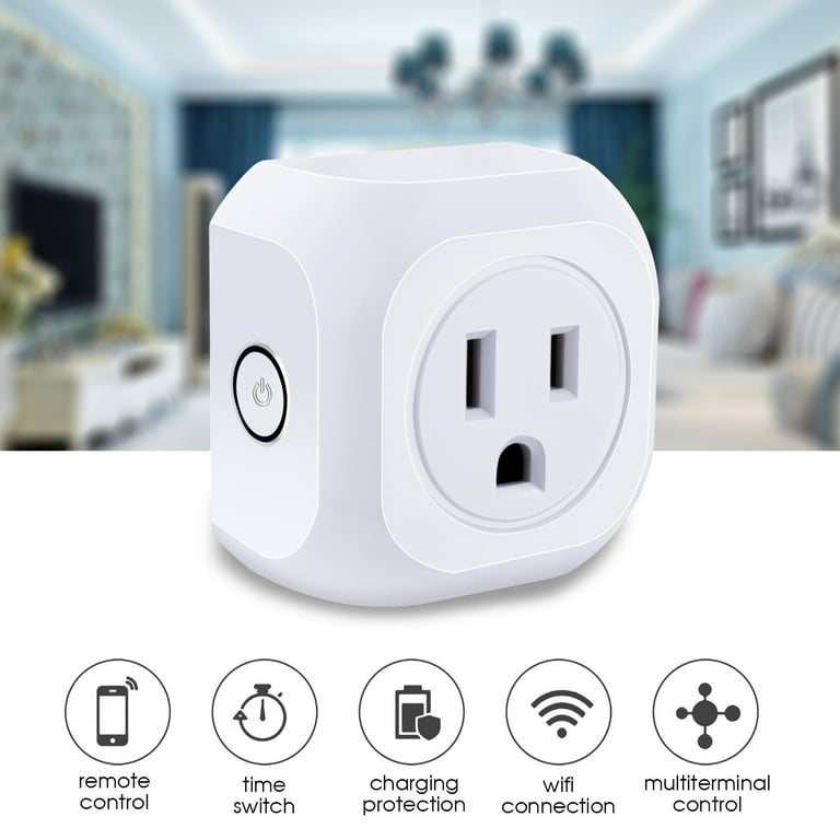 Wifi Smart Plug Works With Alexa Google Home, Aoycocr Smart Outlet, No Hub  Needed, Mini Socket Plugs - Automation Modules - AliExpress