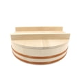 thumbnail image 3 of Cuenco enfriador de arroz para sushi BambooMn Hangiri Oke con tapa, 3 of 6