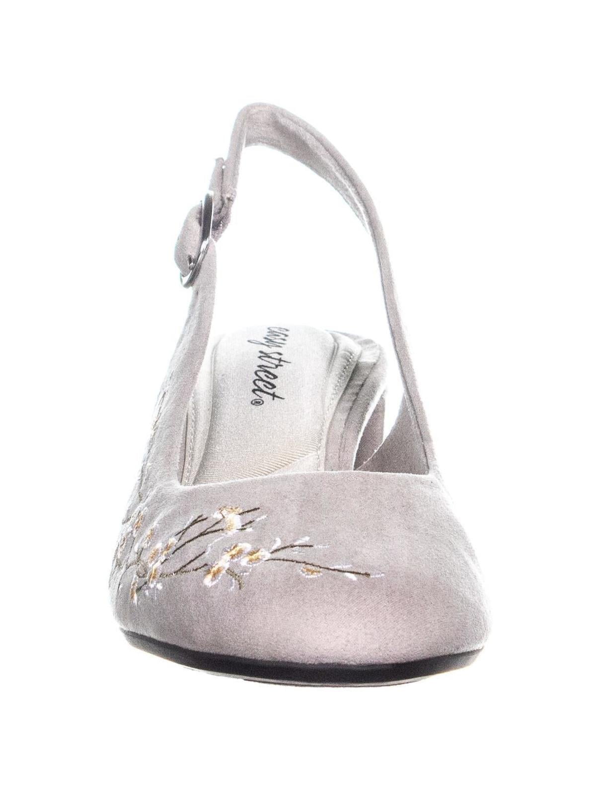 light grey slingback shoes