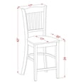 thumbnail image 7 of East West Furniture Eden 5-piece Wood Dining Set in Buttermilk/Cherry, 7 of 7