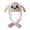 White Rabbit, variant on Rabbit Hat Ear Moving Jumping Hat LED Glowing Funny Bunny Plush Hat Cap Cosplay Party Holiday Hat for Women Girls