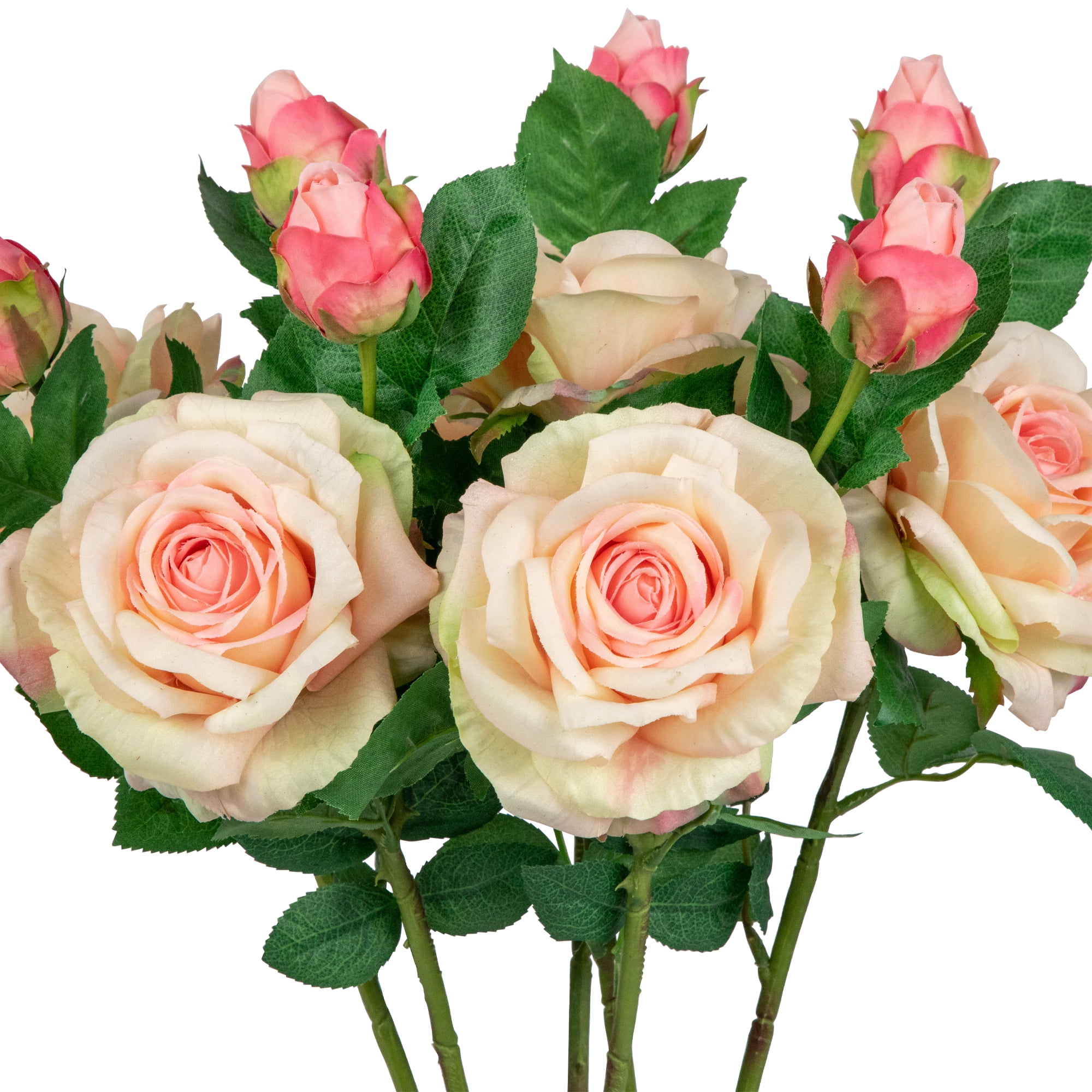 Northlight Real Touch™ Light Pink Artificial Rose Stems, Set of 6 - 26"