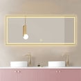 thumbnail image 2 of 20" x 47" Vanity Mirror, Gold, 2 of 11