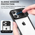 thumbnail image 5 of Hootek Clear Case Compatible with iPhone 16 Promax, Sliding Lens Cover Protector, Transparent Phone Case with Colored Frame, Shockproof and Scratch-Resistant Acrylic Back iPhone 16 Promax, 5 of 7