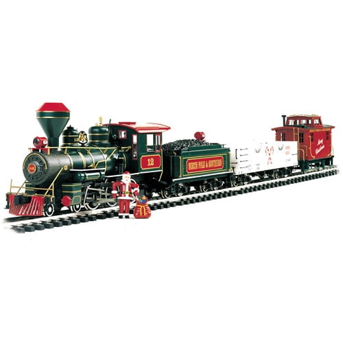 large scale christmas train set