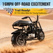 Oryxearth OM-40 Mini Gas Bike for Teens, Off-Road Dirt Bike, Gas Powered 4-Stroke Pocket Bike, Easy Assembly, Black