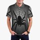 thumbnail image 1 of Balery Black Spiders Camisa Polo de Hombre con Estampado, de Manga Corta y Tejido Medio, Camisa Tipo Golf Polo-Small, 1 of 6