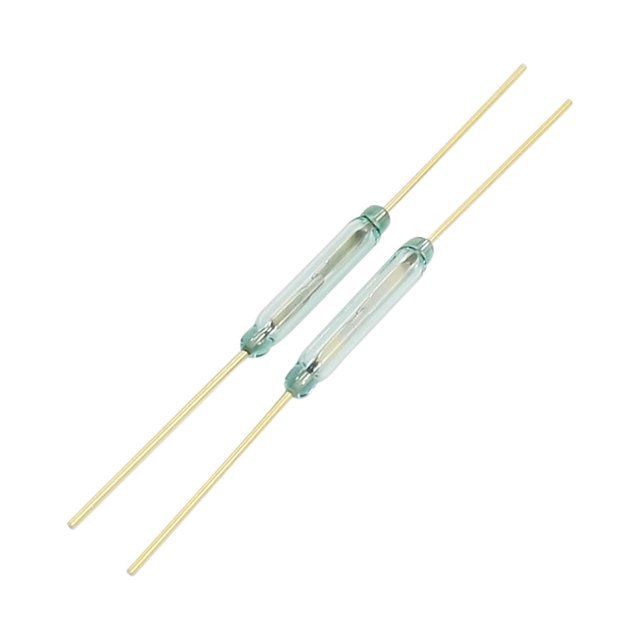 Unique Bargains 2 Pcs Clear Glass Sealed Axial Leading Reed Switch DC 100V 0.5A MKA14103