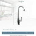 thumbnail image 5 of Moen Chrome Sip Transitional Cold Water Kitchen Beverage Faucet with Optional Filtration System, S5520, 5 of 6