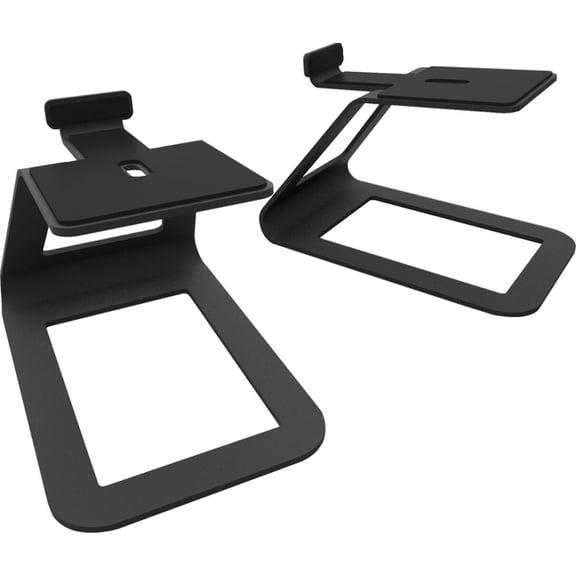 Kanto SE4 Elevated Desktop Speaker Stands for Midsize Speakers | Universal Compatibility | Supports up to 9 lbs | Black, Pair