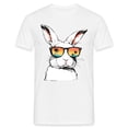thumbnail image 2 of BUWTTER Mens Easter Day Shirts Short Sleeve Crew Neck Tops Funny Rabbit Graphic Tees White S, 2 of 3
