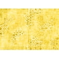 thumbnail image 1 of Ahgly Company Indoor Rectangle Abstract Yellow Modern Area Rugs, 2' x 5', 1 of 4